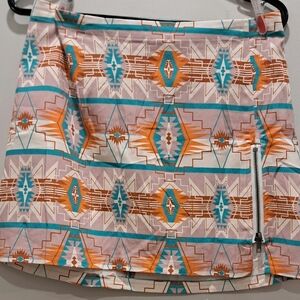 Rock&Roll COWGIRL Tribal Print Mini Skirt - Multicolor